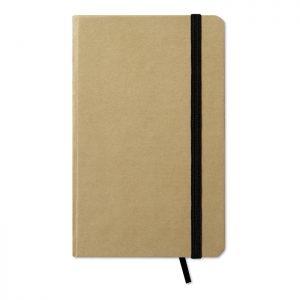 Notesbog med sort bånd