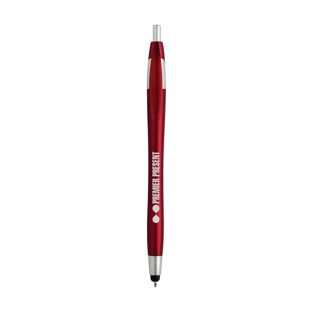 Rød Touchpen med kuglepen
