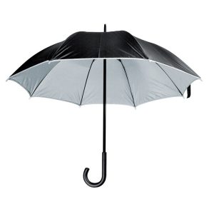 Paraply - Tofarvet med grå inderside