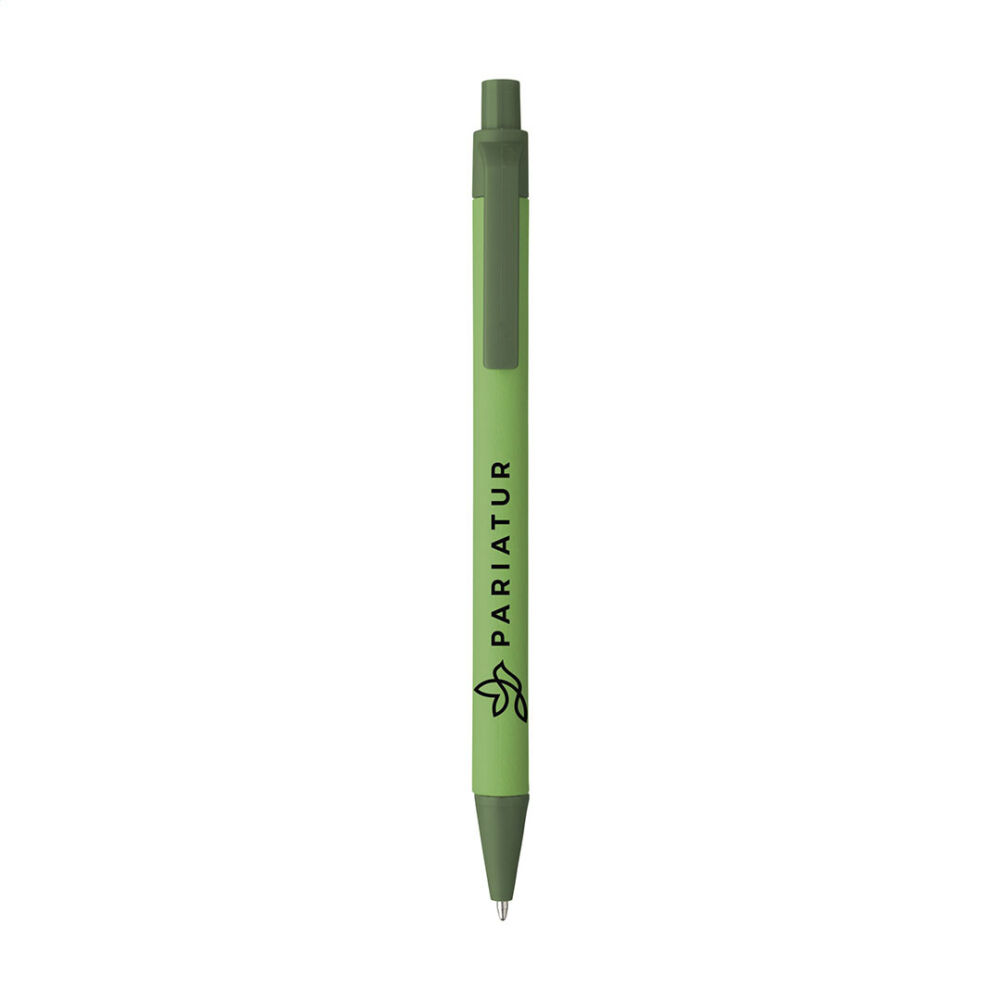 grøn kuglepen med logotryk