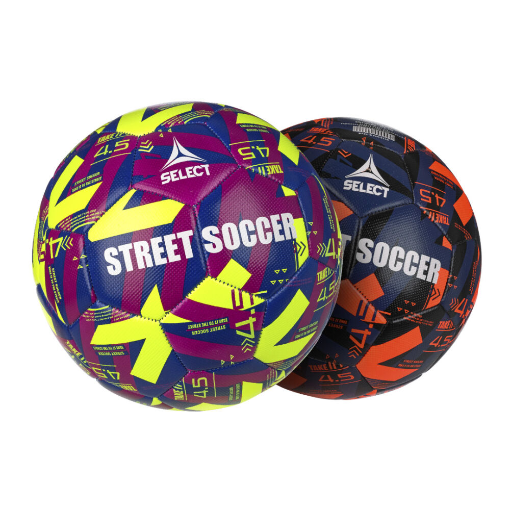 Select Street soccer V23 fodbold med logo i gul og orange med logo