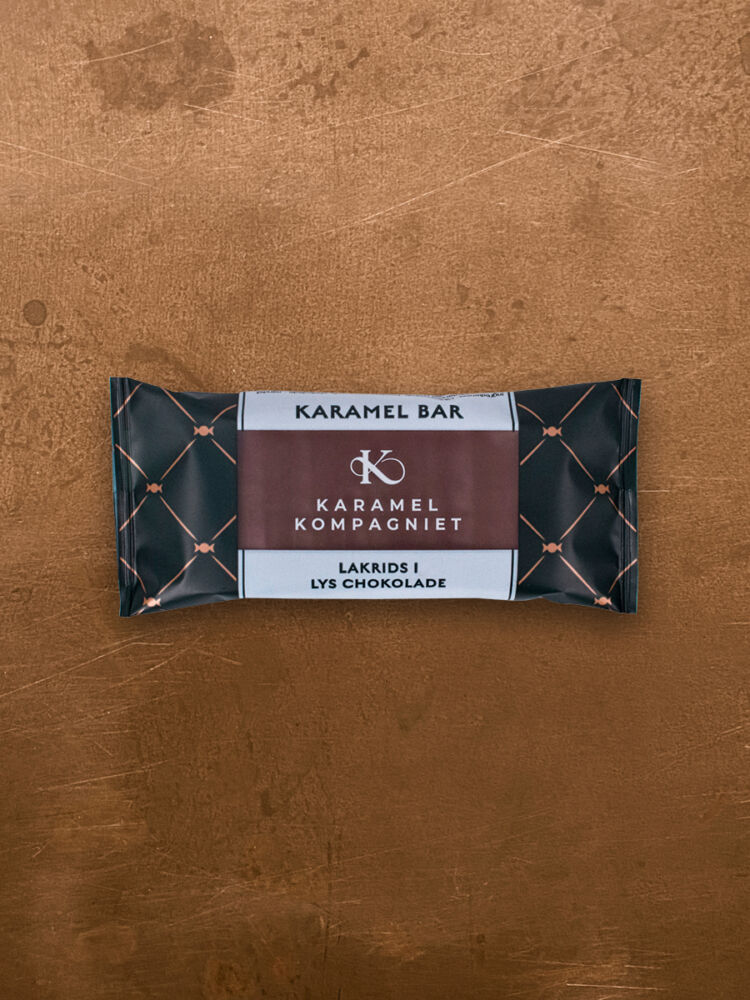 Karamel Kompagniet Karamelbar med lakrids og lys chokolade