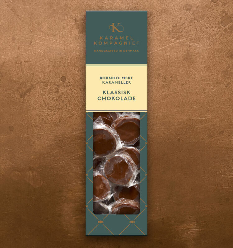 Flødekarameller fra Karamel Kompagniet, som smager af klassisk chokolade